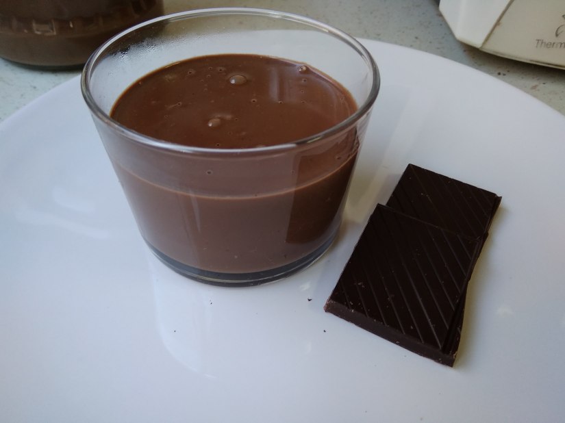Chocolate a la taza bajo en fodmap con thermomix